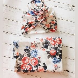 2pcs Soft & Cozy Baby Head Cover & Blanket